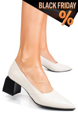 Bézs természetes bőr magassarkú cipők 5s7h460