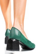 Zöld fordított bőr magassarkú cipők 5s7h461