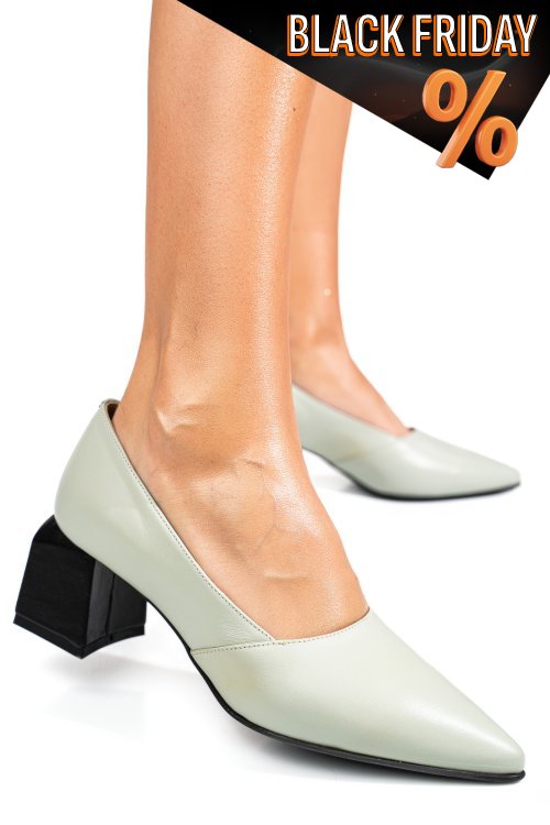 Türkiz természetes bőr magassarkú cipők 5s7h460