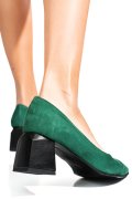 Zöld fordított bőr magassarkú cipők 5s7h462