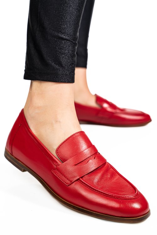 Piros természetes bőr  ts7him-a822