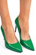Zöld természetes lakkozott bőr magassarkú cipők 1s7h206