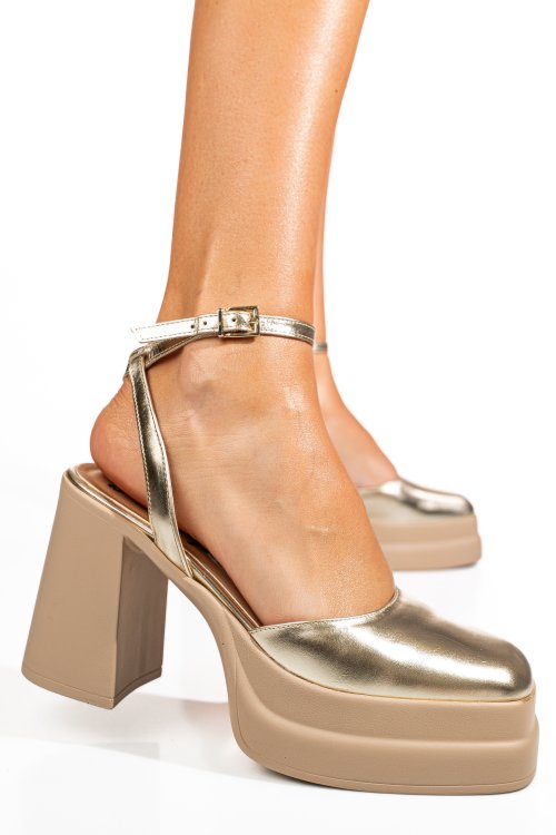 Arany természetes bőr szandál 0s7hb1591364