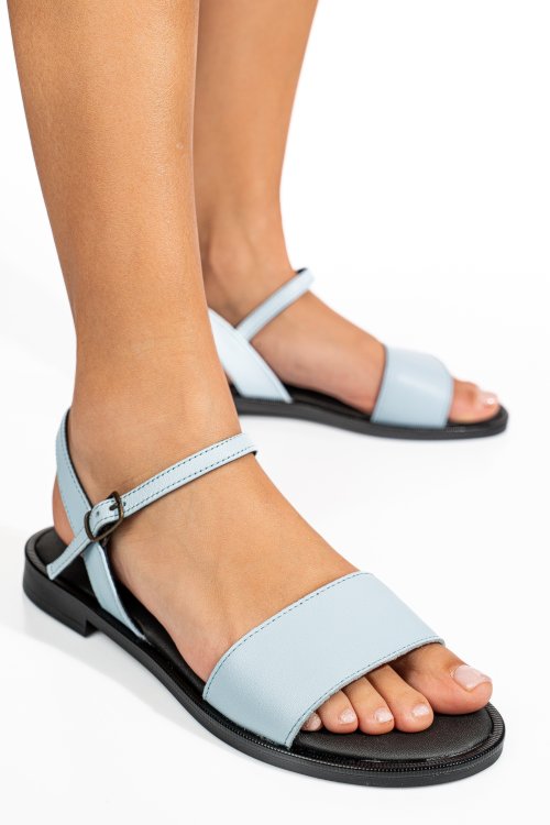 Kék természetes bőr szandál 2s7h515050