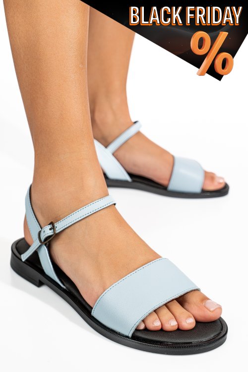 Kék természetes bőr szandál 2s7h515050