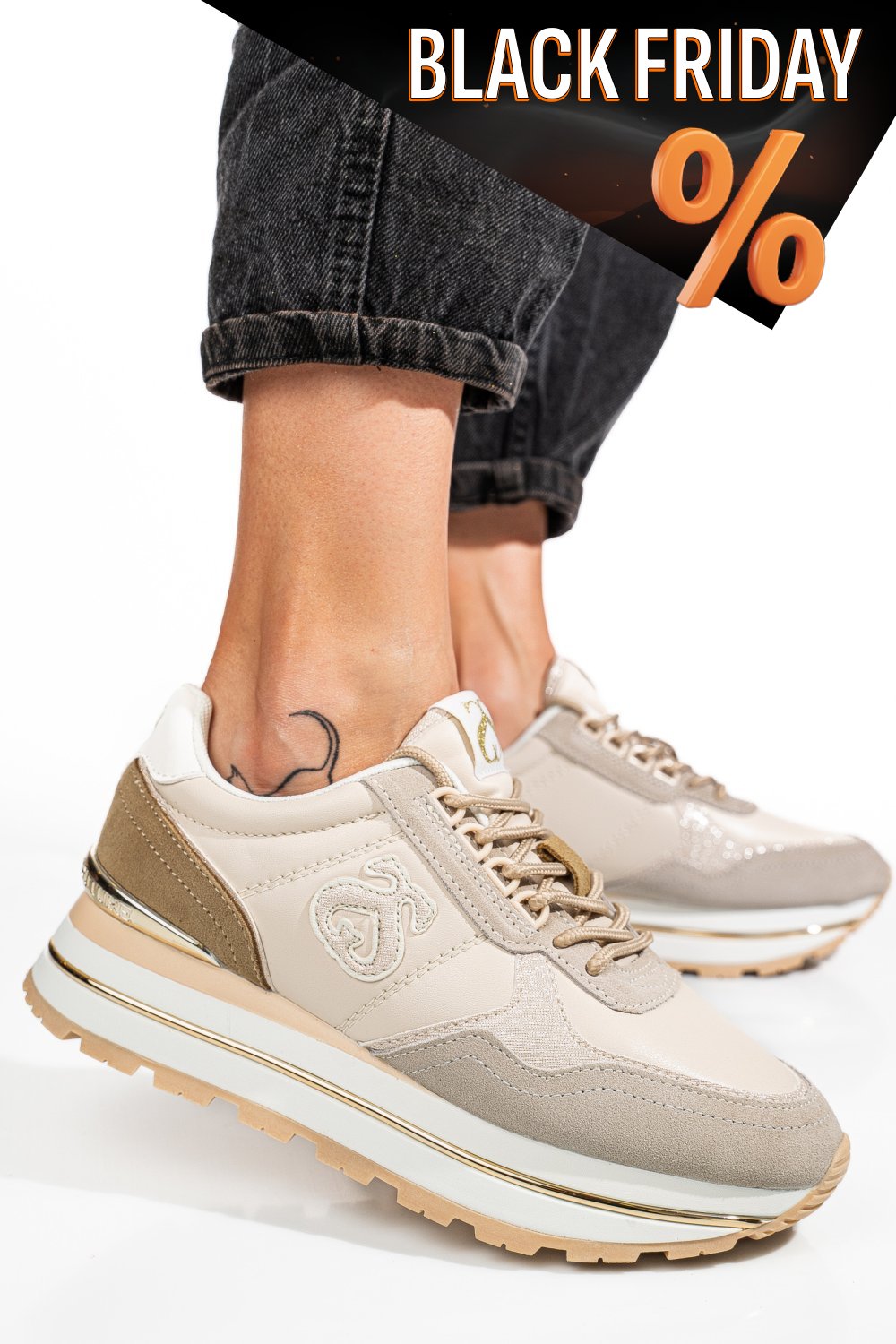 Bézs sport cipők ss7hcw423p04