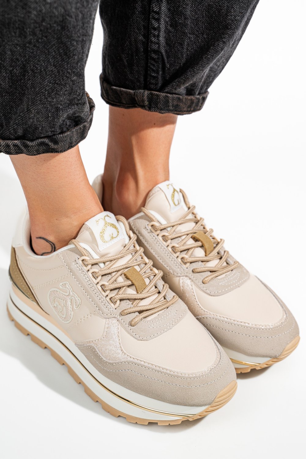 Bézs sport cipők ss7hcw423p04