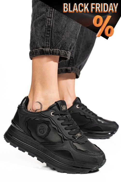 Fekete sport cipők ss7hcw423p06