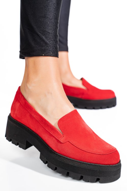 Piros fordított bőr  2s7h24