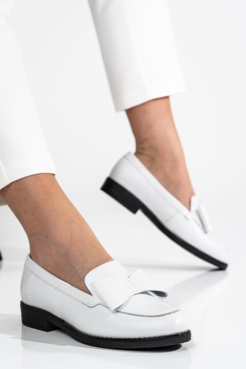 Fehér természetes bőr alkalmi cipők 2s7h110