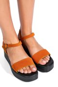 Narancs sárga természetes bőr szandál 3s7h446170