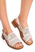 Bézs természetes bőr szandál 5s7h0-320