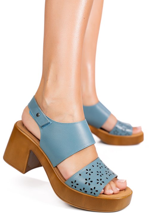 Kék természetes bőr szandál ps7h02c425