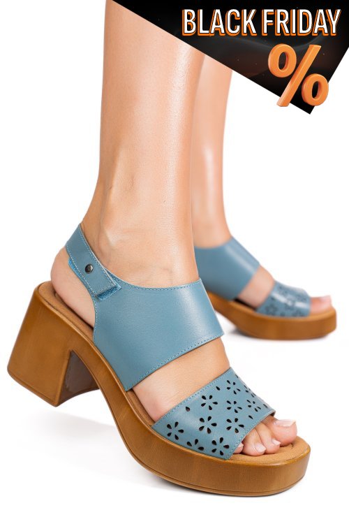 Kék természetes bőr szandál ps7h02c425