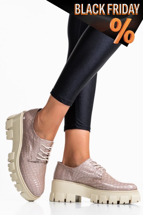 Rózsaszín természetes bőr női lapos cipők 2s7h085