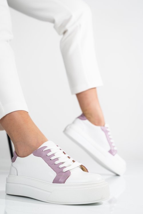 Mályva természetes bőr sport cipők 3s7h000