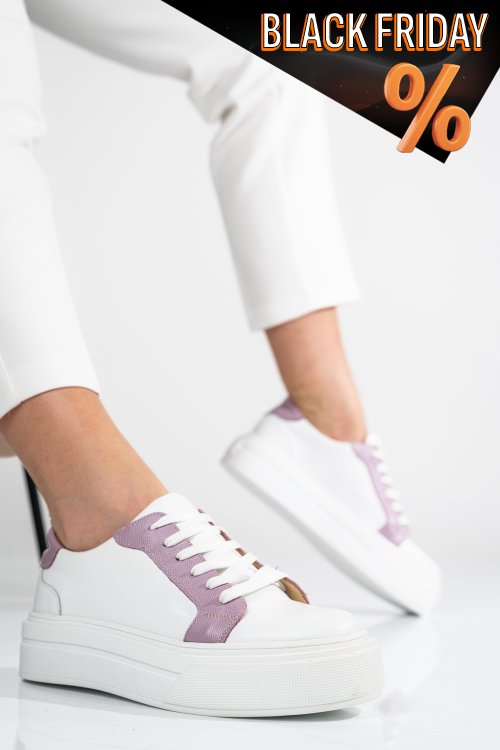 Mályva természetes bőr sport cipők 3s7h000