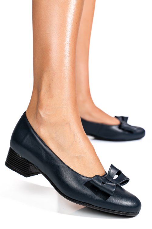 Kék természetes bőr magassarkú cipők 2s7h045-ii