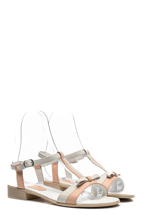 Rózsaszín természetes bőr szandál 5s7h16