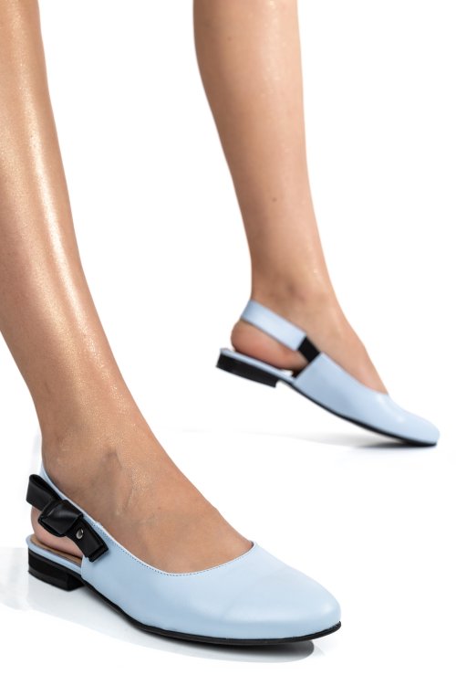 Kék természetes bőr szandál 6s7h00