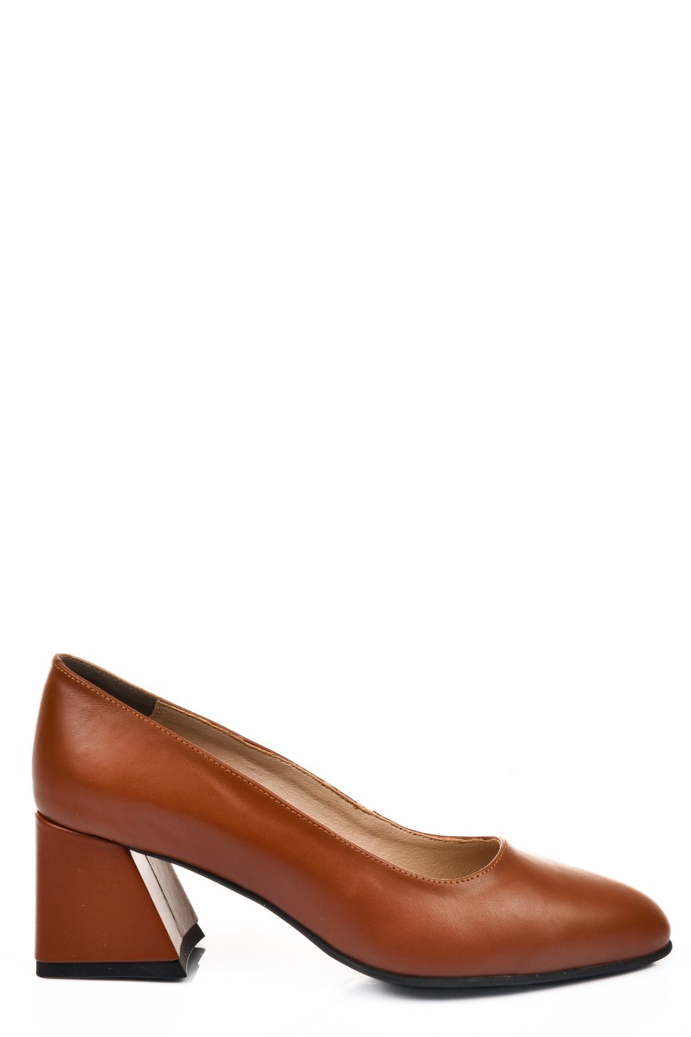 Barna természetes bőr magassarkú cipők 5s7h006