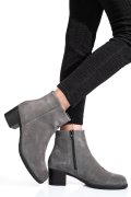 Szürke fordított bőr bokacsizma 3s7h871