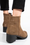 Bézs fordított bőr bokacsizma 3s7h871