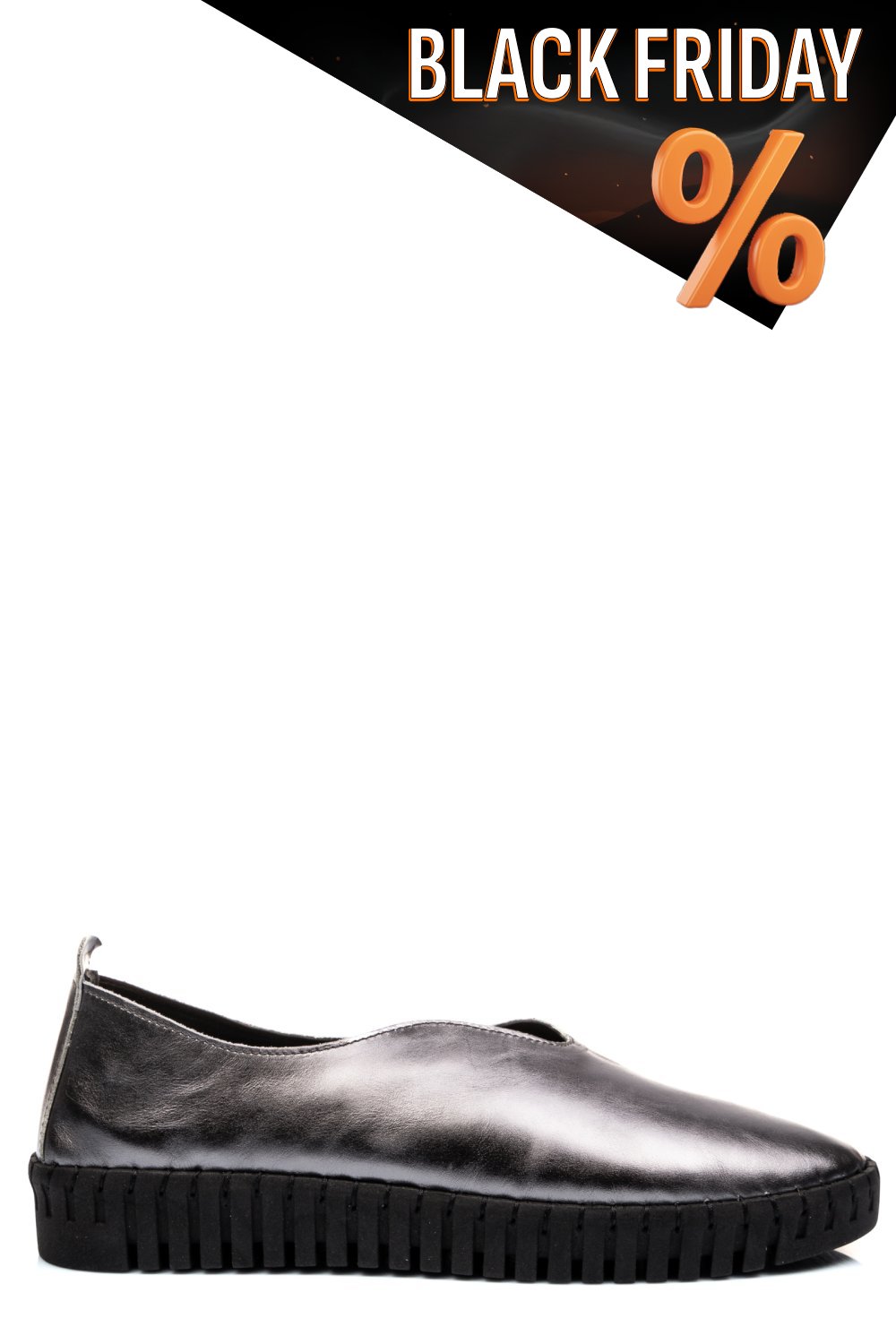 Szürke természetes bőr női lapos cipők 8s7h245449