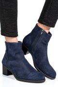 Kék fordított bőr bokacsizma 3s7h871
