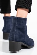 Kék fordított bőr bokacsizma 3s7h871