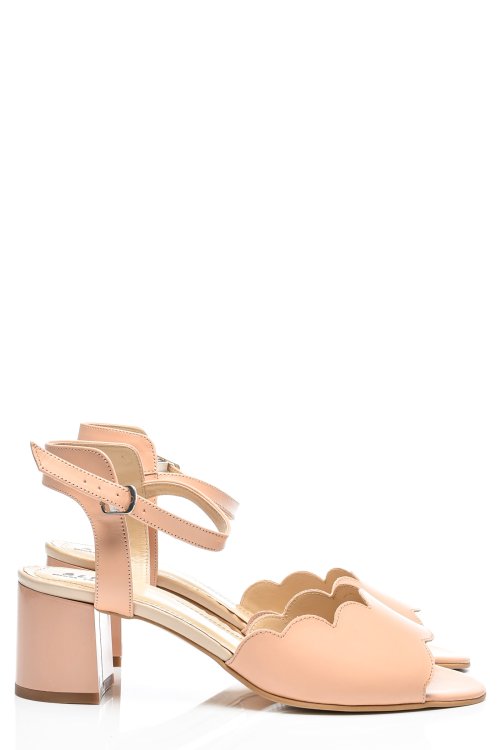 Rózsaszín természetes bőr szandál 1s7h582