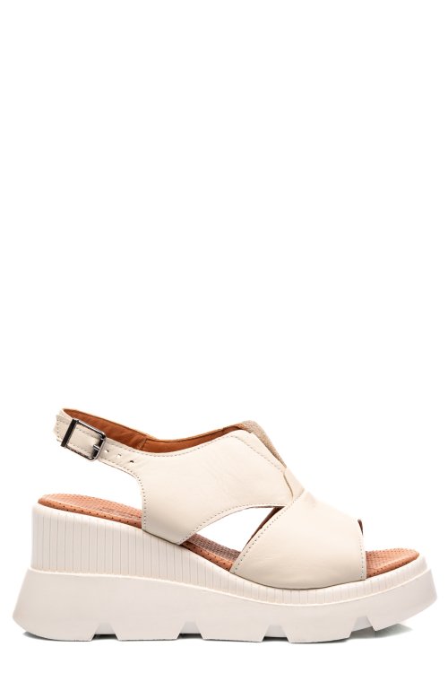 Bézs természetes bőr szandál ys7h14