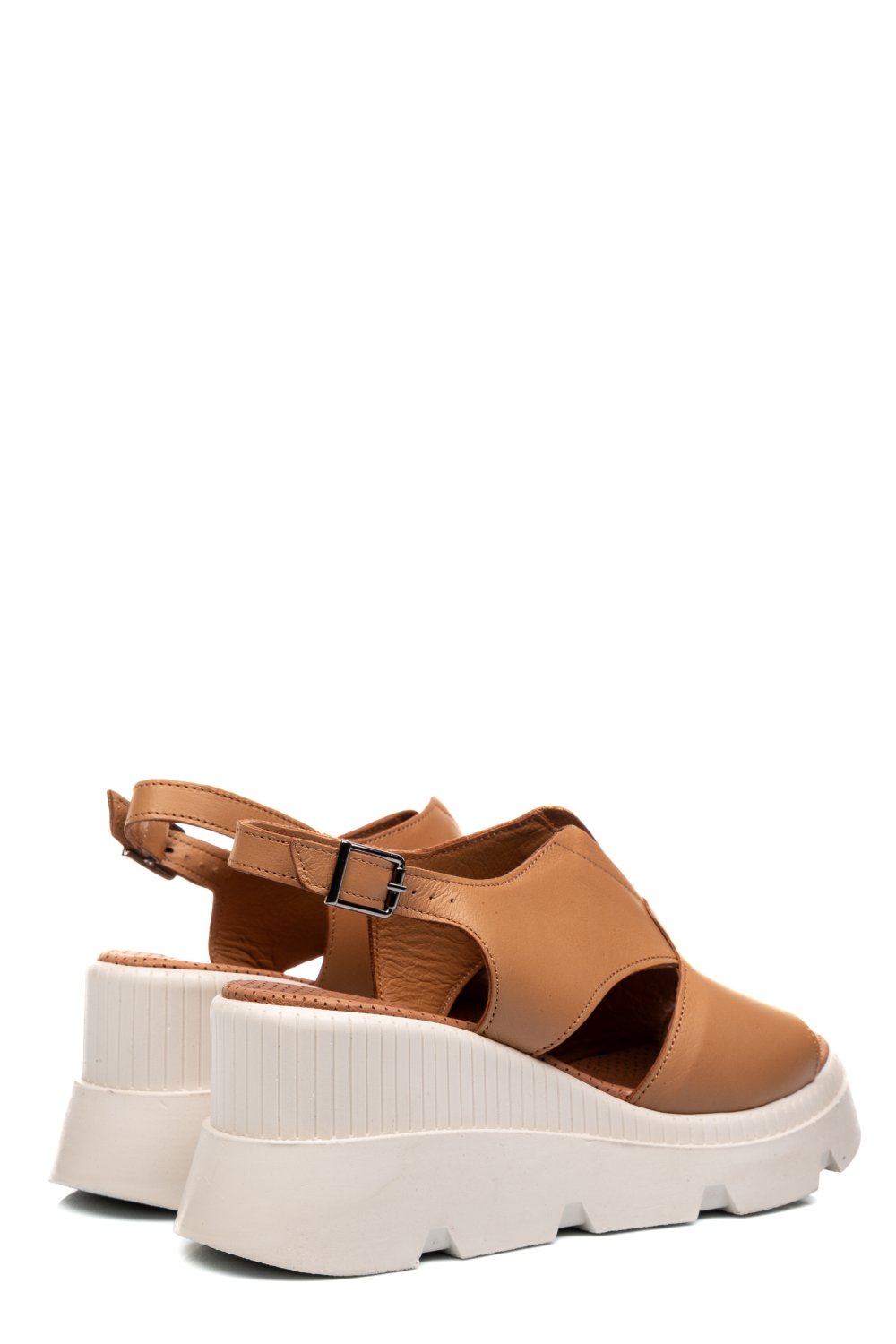 Barna természetes bőr szandál ys7h14