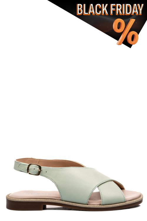 Zöld természetes bőr szandál 1s7h573802