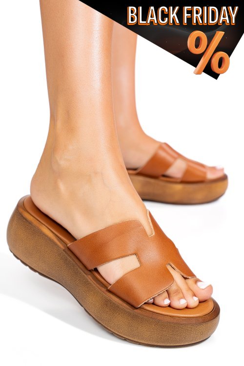 Barna természetes bőr szandál ms7harlia-501