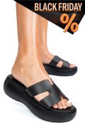 Fekete természetes bőr szandál ms7harlia-501