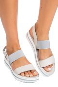 Fehér természetes bőr szandál 9s7h192949