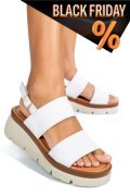 Fehér természetes bőr szandál 1s7h8362