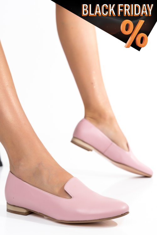 Rózsaszín természetes bőr balett cipők 4s7h65