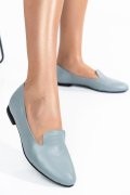 Kék természetes bőr balett cipők 4s7h65