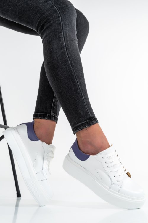 Mályva természetes bőr sport cipők 3s7h001b