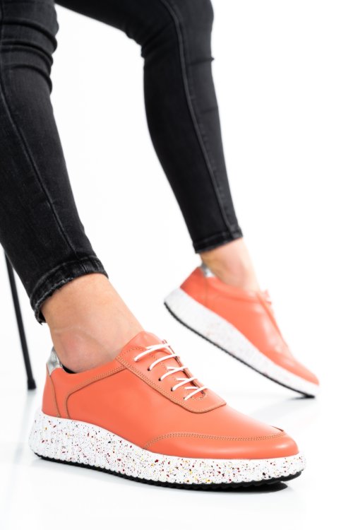 Rózsaszín természetes bőr sport cipők 2s7h31688np