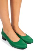 Zöld természetes bőr magassarkú cipők 2s7h040