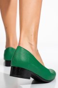 Zöld természetes bőr magassarkú cipők 2s7h040
