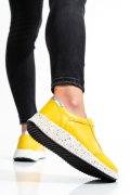 Sárga természetes bőr sport cipők 2s7h31688np