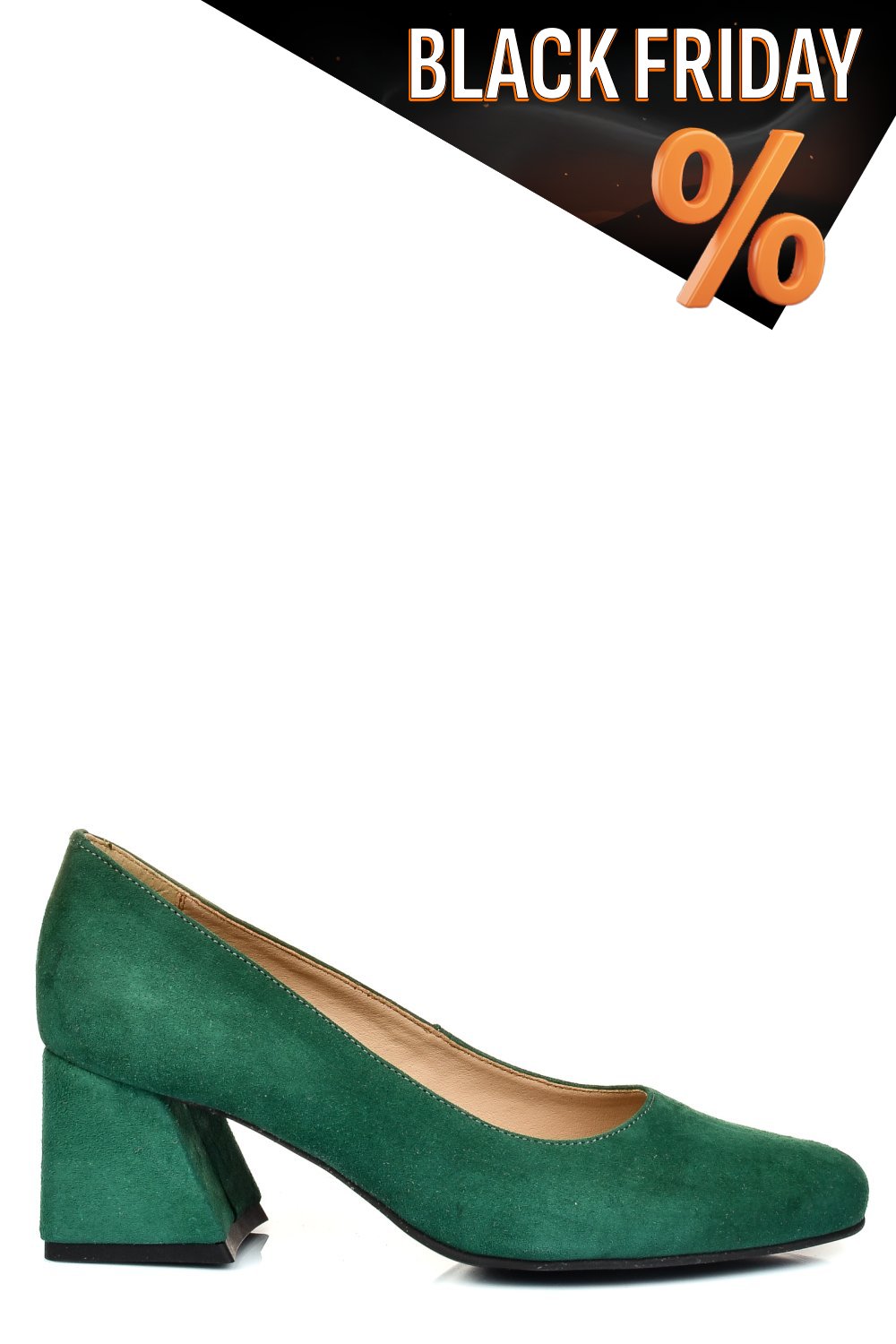 Zöld fordított bőr magassarkú cipők 5s7h003
