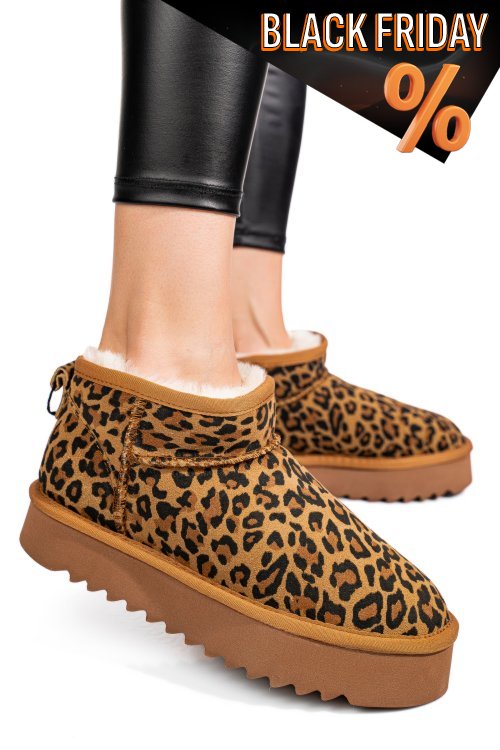 Barna természetes bőr csizma 0s7h955