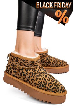 Barna természetes bőr csizma 0s7h955