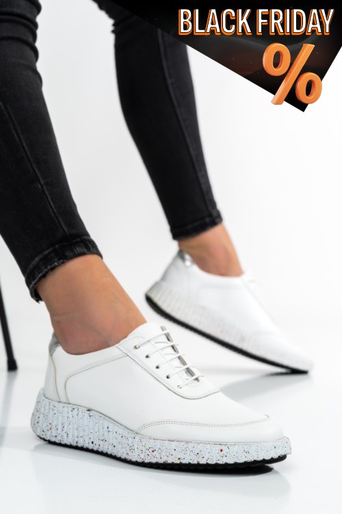 Fehér természetes bőr sport cipők 2s7h31688np