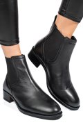 Fekete természetes bőr bakancs 5s7h3130150
